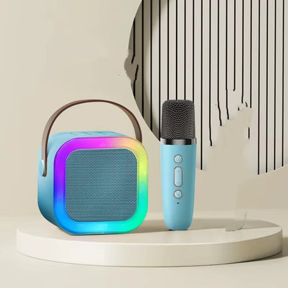 K12 PartyPro Wireless Karaoke Speaker – 2 Mics, RGB Lights, Pure Fun